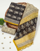 Premium Sanganeri Printed kota Suit With Kota Doria Duppta(BFFKO94)